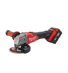 Smerigliatrice angolare 18 Volt disco 125 mm 5,0Ah Tecnologia FUEL con interruttore a slitta e freno  - M18 FSAG125XB-502X