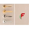 MANIGLIA PER PORTA OLIVARI ONDA A ROSETTA CROMATO OPACO MADE IN ITALY