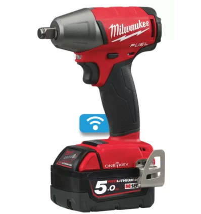 Avv. a impulsi compatto 18 Volt 1/2 5,0Ah Tecnologia FUEL ONE KEY valigetta HeavyDuty con anello frizione F - M18 ONEIWF12-502X