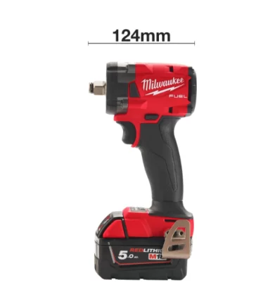 Avv. a impulsi compatto 18 Volt 1/2 5.0Ah Tecnologia FUEL valigetta HeavyDuty con anello frizione F - M18 FIW2F12-502X