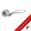 MANIGLIA PER PORTA OLIVARI ONDA A ROSETTA CROMATO OPACO MADE IN ITALY
